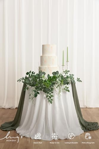 Welcome Sign Flowers, Wedding Floral Swag, Greenery, alternate view 4