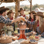Western Cowboy Boot Cake Stand, Cowboy Theme Birthday Party Decorations Cupcake Holder Cake Stand for Wild West, alternate