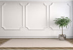 Western White Wall Backdrop for Photography 10x8ft Indoor Wall Decorations Green Carpet Yoga Photo Background, alternate view