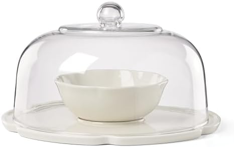 What A Treat 3-in-1 Porcelain Cake Stand in White