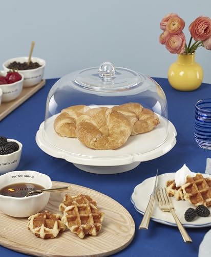 What A Treat 3-in-1 Porcelain Cake Stand in White, alternate view 2