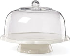 What A Treat 3-in-1 Porcelain Cake Stand in White, alternate view 4