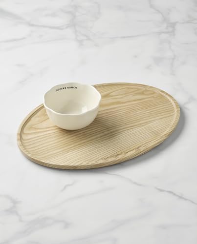 What A Treat Oval Serving Platter and Bowl Set in 2 Count in White, alternate view 2