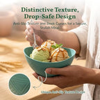 Wheat Straw Bowls 10 OZ Small Serving Bowls Unbreakable Dessert Bowls for Kitchen, Camping, RV, Party, alternate view 4