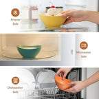 Wheat Straw Bowls 10 OZ Small Serving Bowls Unbreakable Dessert Bowls for Kitchen, Camping, RV, Party, alternate view 6
