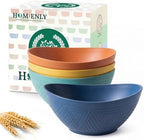 Wheat Straw Bowls Unbreakable Cereal Bowls 26 OZ Serving Bowls for Snack, Dessert, Dinner, Soup, Rice Microwave