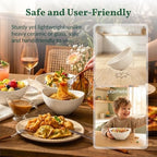 Wheat Straw Serving Bowls Unbreakable Serving Bowls for Kitchen, Camping, Party, RV, Microwave and Dishwasher, alternate view