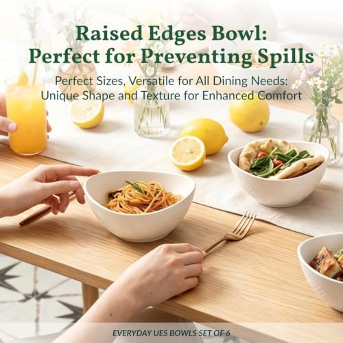 Wheat Straw Serving Bowls Unbreakable Serving Bowls for Kitchen, Camping, Party, RV, Microwave and Dishwasher, alternate view