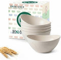 Wheat Straw Small Bowls Dessert Bowls Set of 6 Unbreakable Ice Cream Bowls for Kitchen, Camping, RV, Dorm
