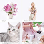 White 10 x 20 Ft Large Screen Backdrop for Photography, Pure White Non-Reflective Fabric Wrinkle Free Photo, alternate view 3