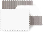White 14 x 10 Inch Wave Cake Boards 15-Packs Rectangle Base Food-Grade Cardboard Wave Cake Plate(Thinner But