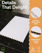 White 14 x 10 Inch Wave Cake Boards 15-Packs Rectangle Base Food-Grade Cardboard Wave Cake Plate(Thinner But, alternate view