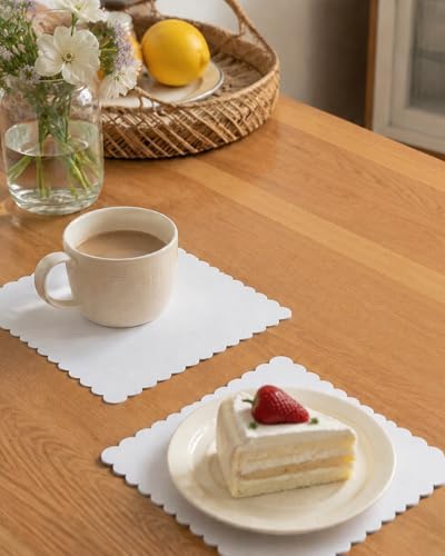 White 6 Inch Wave Cake Boards 160-Packs Squares Base Food-Grade Cardboard Wave Cake Plate(Thinner But Stronger), alternate