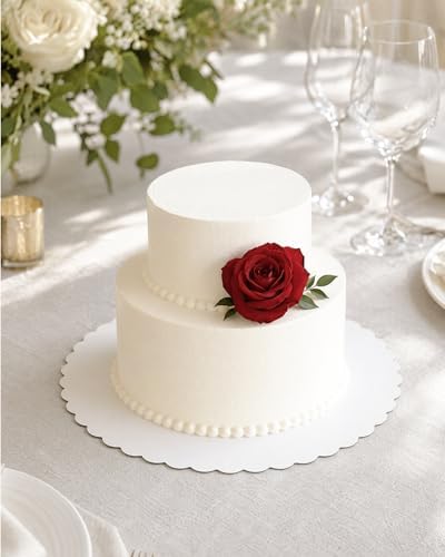 White 6 Inch Wave Cake Boards Round 160-Packs Circles Rounds Base Cake Plate(Thinner But Stronger) in 6 inch /, alternate