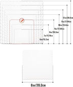 White 8 Inch Wave Cake Boards 160-Packs Squares Base Food-Grade Cardboard Wave Cake Plate(Thinner But Stronger), alternate