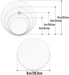 White 8 Inch Wave Cake Boards Round 160-Packs Circles Rounds Base Cake Plate(Thinner But Stronger) in 8 inch /, alternate