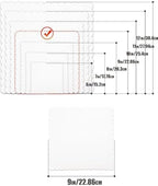 White 9 Inch Wave Cake Boards 15-Packs Squares Base Food-Grade Cardboard Wave Cake Plate(Thinner But Stronger), alternate