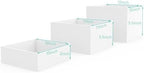 White Acrylic Cube for Buffet Table, Display Stand Shelf for Catering Dessert Collectibles Jewelry Figures Show, alternate