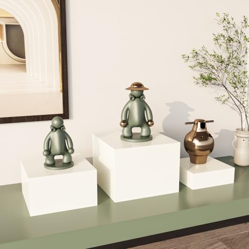 White Acrylic Cube for Buffet Table, Display Stand Shelf for Catering Dessert Collectibles Jewelry Figures Show, alternate