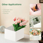 White Acrylic Food Display Risers Boxes Party Wedding Dessert Table Buffet Riser Elevator Riser Tiered Riser, alternate view
