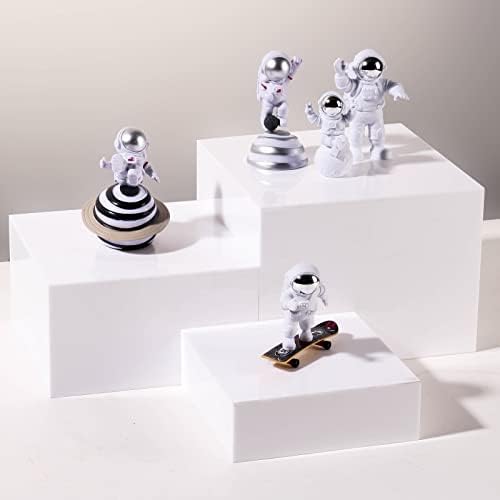 White Acrylic Food Display Risers Boxes Party Wedding Dessert Table Buffet Riser Elevator Riser Tiered Riser, alternate view