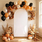 White Arch Backdrop Cover Spandex Fitted 5FT White Halloween Arch Covers in 2.2ftx5ft in White, alternate view 5