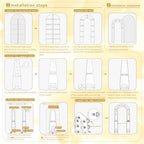 White Arch Backdrop Stand with Lights for Wedding and Birthday Decorations, alternate view 4