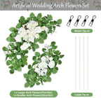 White Artificial Flowers for Wedding Arch Set of 2, alternate view 3