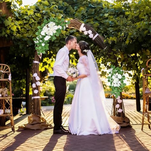 White Artificial Flowers for Wedding Arch Set of 2, alternate view 5