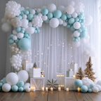 White Backdrop Curtain for Parties Backdrop Drapes, 2Pack 10x8FT in (2 Pack)10FTx8FT in White, alternate view 3