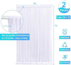 White Backdrop Curtain for Parties Wedding Wrinkle Free White Photo Curtains Backdrop Drapes Fabric Decoration, alternate