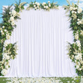 White Backdrop Curtain for Parties Wedding Wrinkle Free White Photo Curtains Backdrop Drapes Fabric Decoration