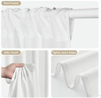 White Backdrop Curtain for Parties, Wrinkle Free White Curtains Photo Backdrop for Wedding Decor, Birthday Party, alternate