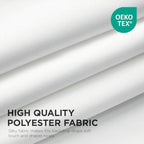 White Backdrop Curtain for Parties, Wrinkle Free White Curtains Photo Backdrop for Wedding Decor, Birthday Party, alternate