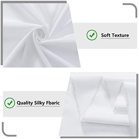 White Backdrop Curtain for Wedding Decor Holiday Party 6 Panels, 5ft x 10ft in 5ft x 10ft (6 Panels) in White, alternate view