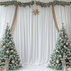 White Backdrop Curtains for Wedding Parties, 20x7FT Wrinkle Free Photo Backdrop Curtains for Wedding Birthday, alternate view