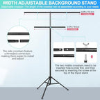 White Backdrop with Stand for Photoshoot, 5X7ft White Photo Backdrop with T Shape Background Backdrop Stand for, alternate