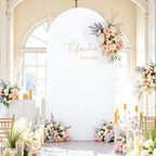 White Blue Arch Backdrop Cover 7.2ft Party Wedding Arch Covers Stretchy Backdrop Decorations Baby Shower Bridal, alternate