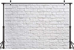White Brick Wall Backdrop White Brick Photo Backdrop Thin Vinyl Photography Background Studio Prop 10931(10x8FT), alternate