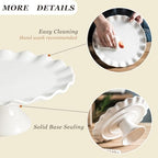 White Cake Stand for 8 Inch Cake, 10 Inch Cake Stands for Tea Party in 10 inch in White, alternate view 5