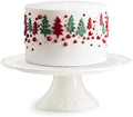 White Cake Stand for Cakes Under 8 Inches Mini Dessert Plate Decor in White