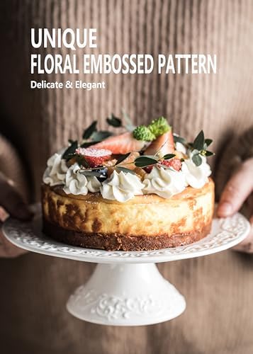 White Cake Stand for Cakes Under 8 Inches Mini Dessert Plate Decor in White, alternate view 5