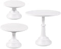 White Cake Stand Set Metal Cupcake Stand Dessert Display 3 Pcs in White