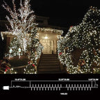 White Christmas Mini Lights, 32.5FT 100 LED Clear Bulbs String Lights with 16 Light Modes, Fairy Lights Plug in, alternate
