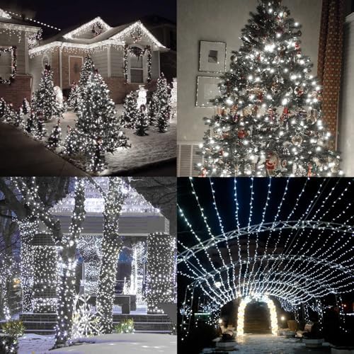 White Christmas Mini Lights, 32.5FT 100 LED Clear Bulbs String Lights with 16 Light Modes, Fairy Lights Plug in, alternate