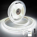 White COB LED Strip Light, Dimmable 24.6ft/7.5m LED Light, 6000K Daylight White 2400 LEDs High Lumen LED Tape