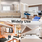 White COB LED Strip Light, Dimmable 24.6ft/7.5m LED Light, 6000K Daylight White 2400 LEDs High Lumen LED Tape, alternate view