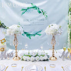 White Flowers Balls for Centerpieces: 11.8in Diam, 6 Pcs in White, alternate view 4