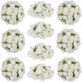 White Flowers Balls for Centerpieces: 14.2in Diam, 10 Pcs in White