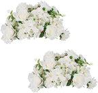 White Flowers Balls for Centerpieces: 14.2in Diam, Set of 2 in White